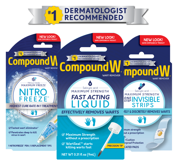 Compound W® #1 Dermatologist Recommended Wart Treatments